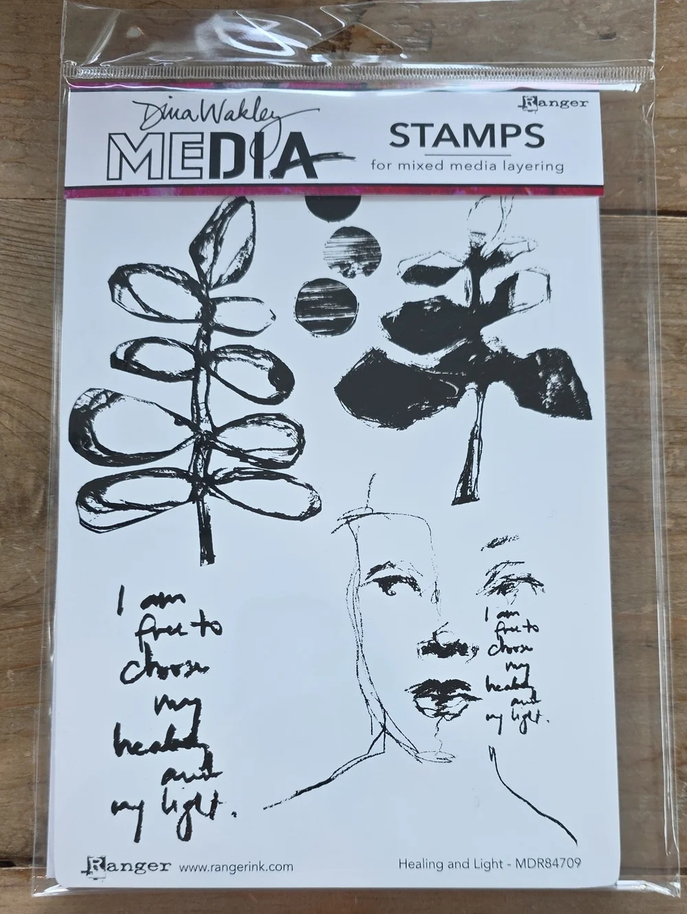 New Dina Wakley Cling Stamps